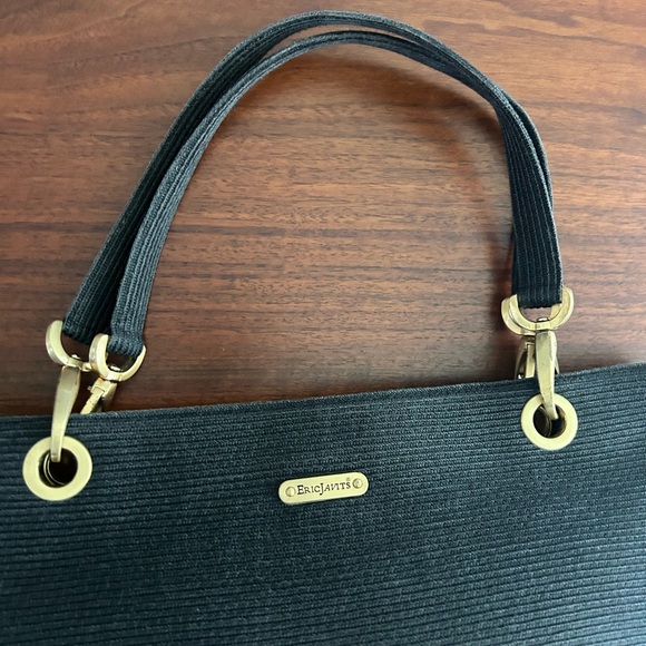 Eric Javits Vintage Black Squishee Woven Shoulder Tote Bag - Picture 6 of 13